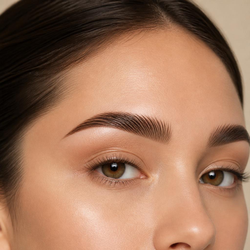Perfekt gestylte Brauen nach dem Brow Styling